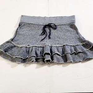 American Eagle Outfitter Ruffle Terry Cloth Mini Skirt Size Small